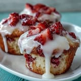 Strawberry Lemon Muffins Glaze
