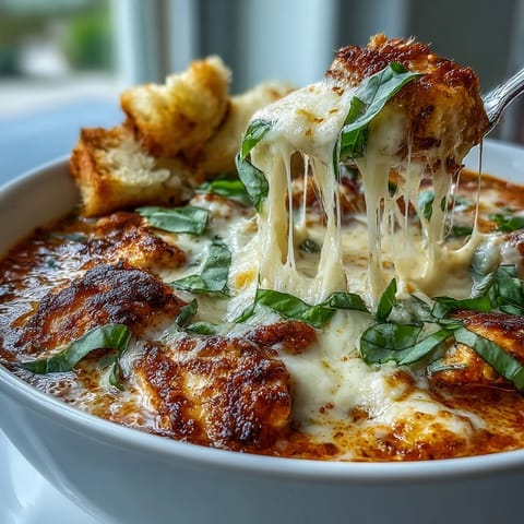 Grilled Chicken Parmesan Soup