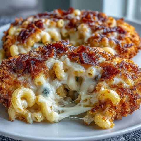 Baked mac and cheese with creamy cheddar and golden breadcrumb topping, a Southern comfort classic.