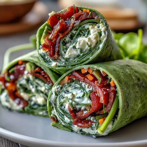 Spinach Herb Cheese Wraps