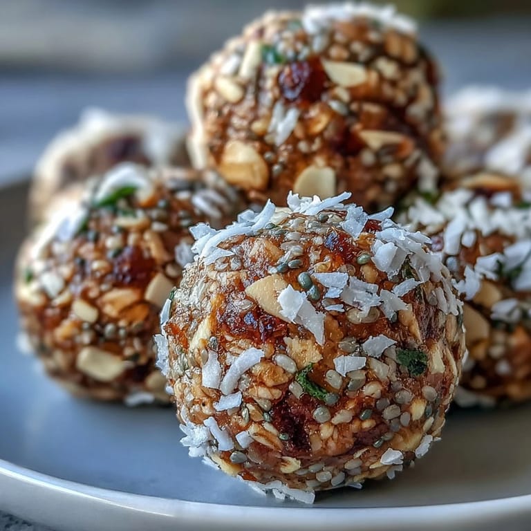 Deliciously spiced Ginger Turmeric Energy Balls showcasing wholesome ingredients before chilling.