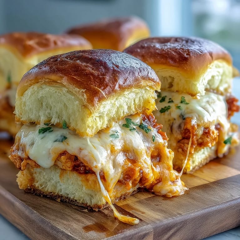 Zesty Pizza Dip Sliders paired with crisp celery sticks and ranch dipping sauce on a rustic platter.