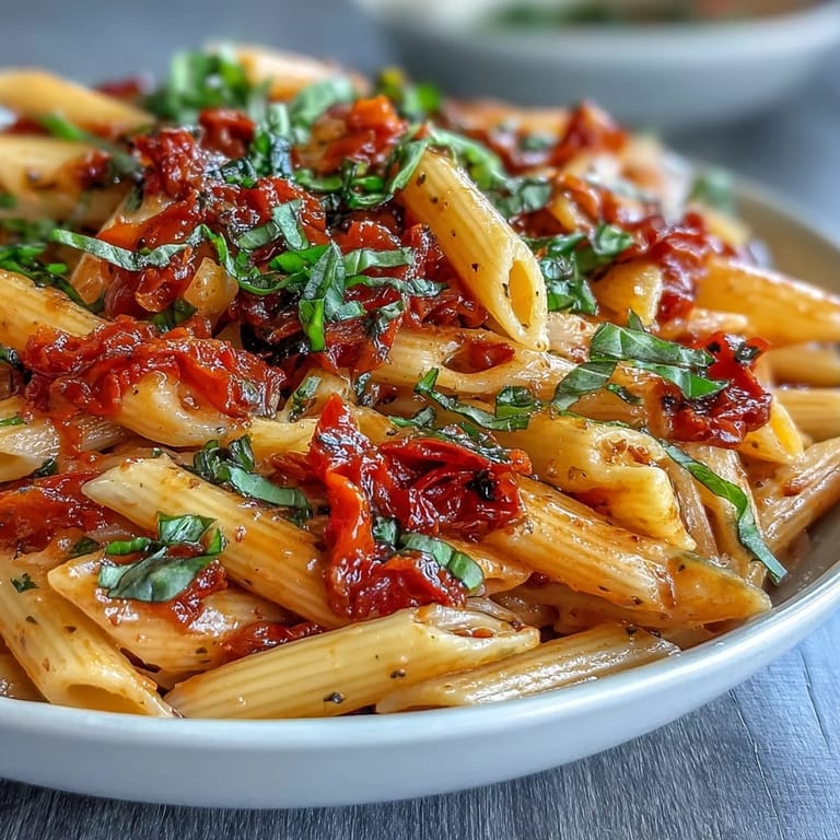 Indulgent One-Pot Creamy Tomato Basil Pasta, perfect for easy family dinners.